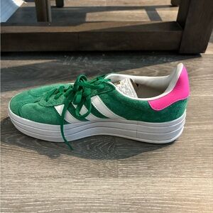Adidas Gazelles Green (Size 9 Women)